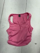 Shein Light Pink Ribbed V Neck Sleeveless Tank Top Womens Size XS