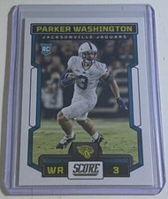 Parker Washington 2023 Panini Score Rookie RC #361 Jacksonville Jaguars