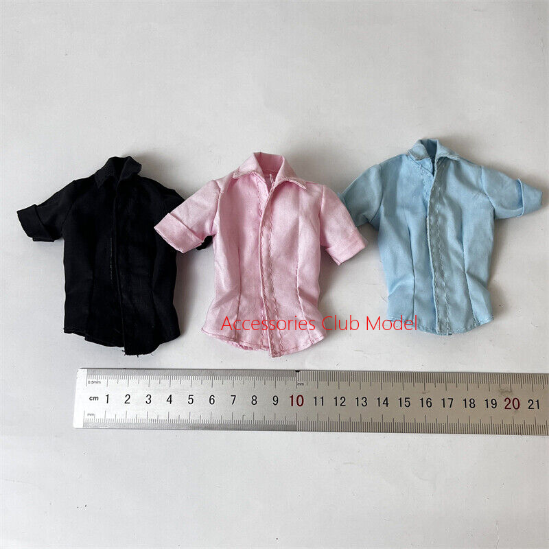 1/6 Scale Female Black Short-sleeved Shirt Fit 12