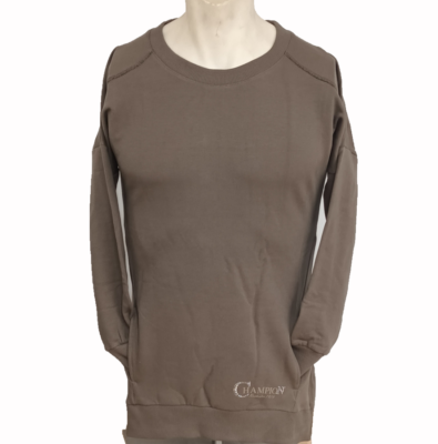 Champion Womens Heritage Fit Crew Sweatshirt Olive Casual Long