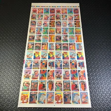 GARBAGE PAIL KIDS 11th SERIES 11 UNCUT SHEET TOPPS 1987 88 STICKER CARDS GENUINE
