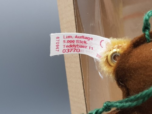 STEIFF LEBKUCHEN-Bär Teddy Anhänger Nr. 670947 ca.10cm in OVP Zertifikat TOP - Bild 6 von 10