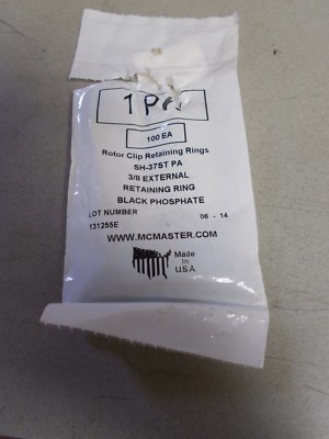 NEW McMaster Carr SH-37STPA Rotor Clips, Lot of 100  *FREE SHIPPING*