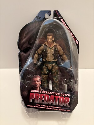 NECA Predator Jungle Extraction Dutch 25th Anniversary Action Figure