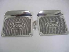 1928 1929 1930 1931 Ford Model A Polished Aluminum Step Plates W Logo Hardware