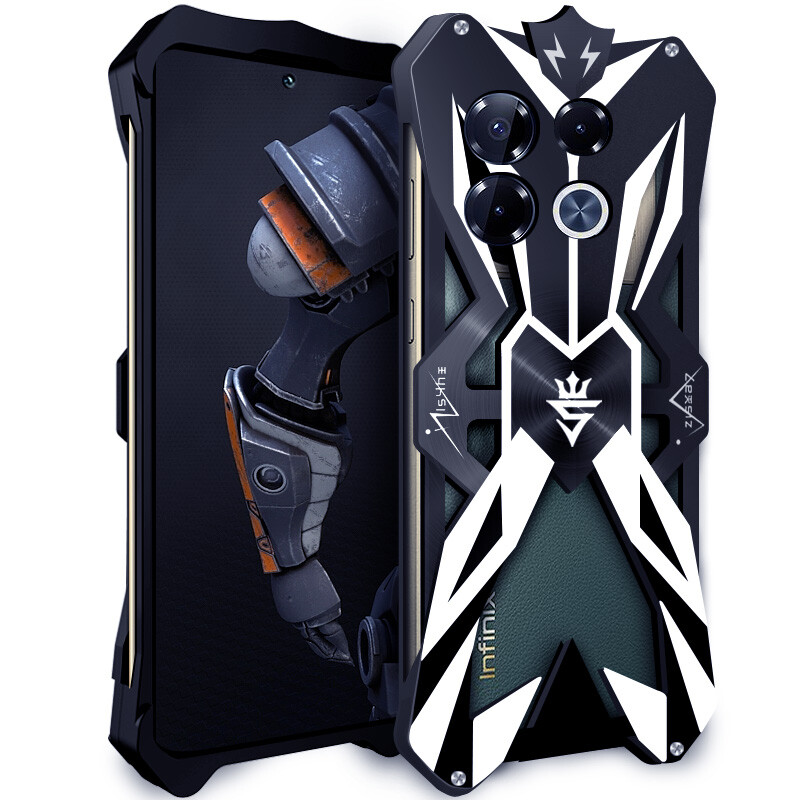 For Infinix Note 40 Pro 5G 4G Metal Shockproof shockproof Back