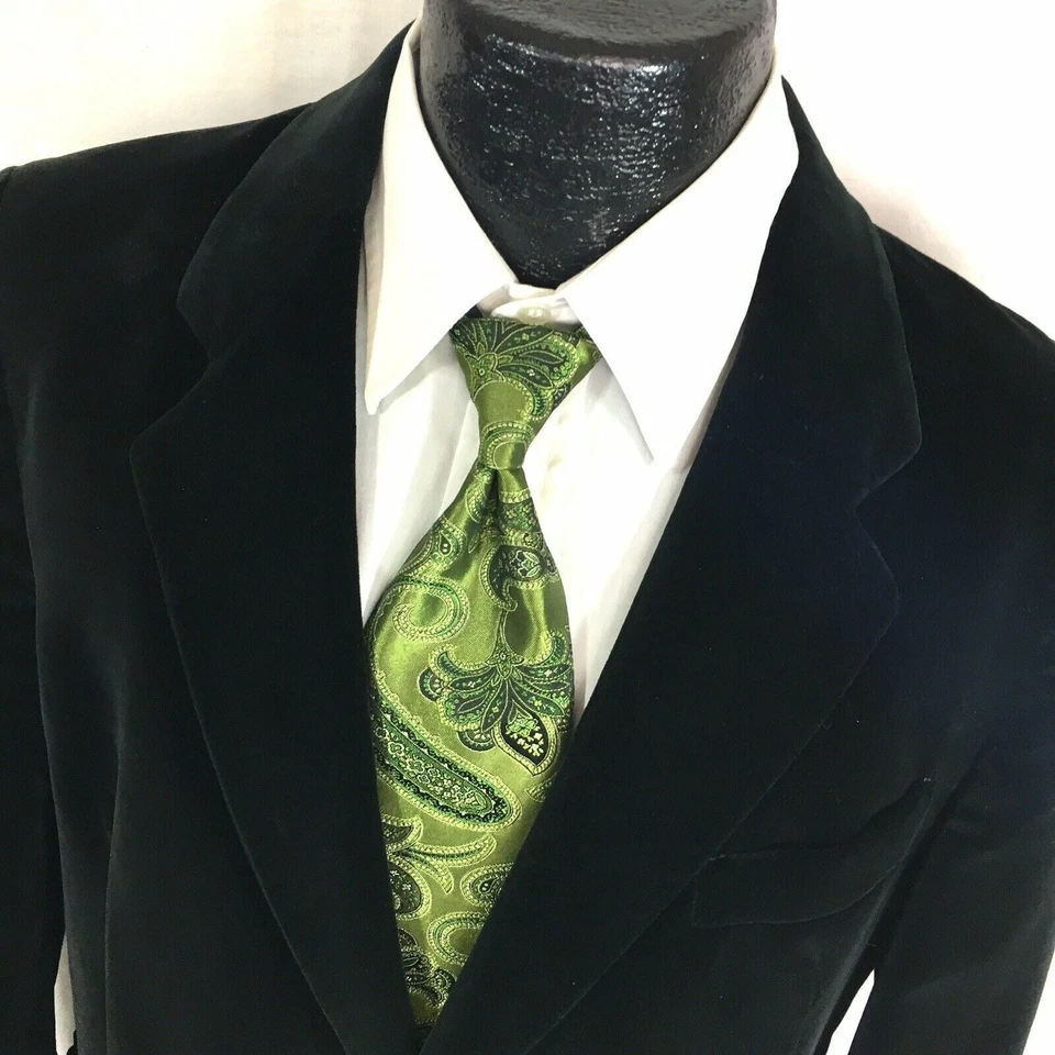 De Colección 50 60 A Medida TERCIOPELO Baile de graduación Abrigo Deportivo Formal TuX Rockabilly Esmoquin Chaqueta Foto 2 de 4