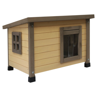 Duvo+ Hundehütte Woodland Dacha Country für kleine Hunde 57x45x42,5cm
