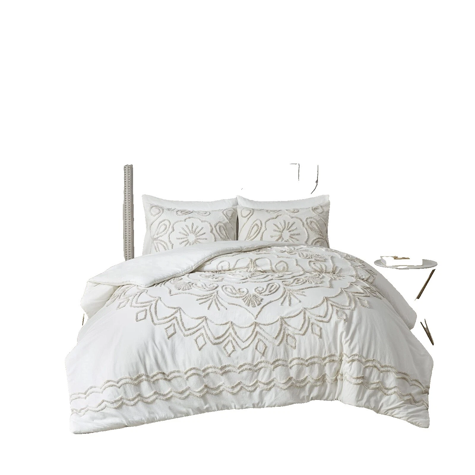 Brown 100% Cotton Fill Embroidered Duvet Covers & Bedding Sets