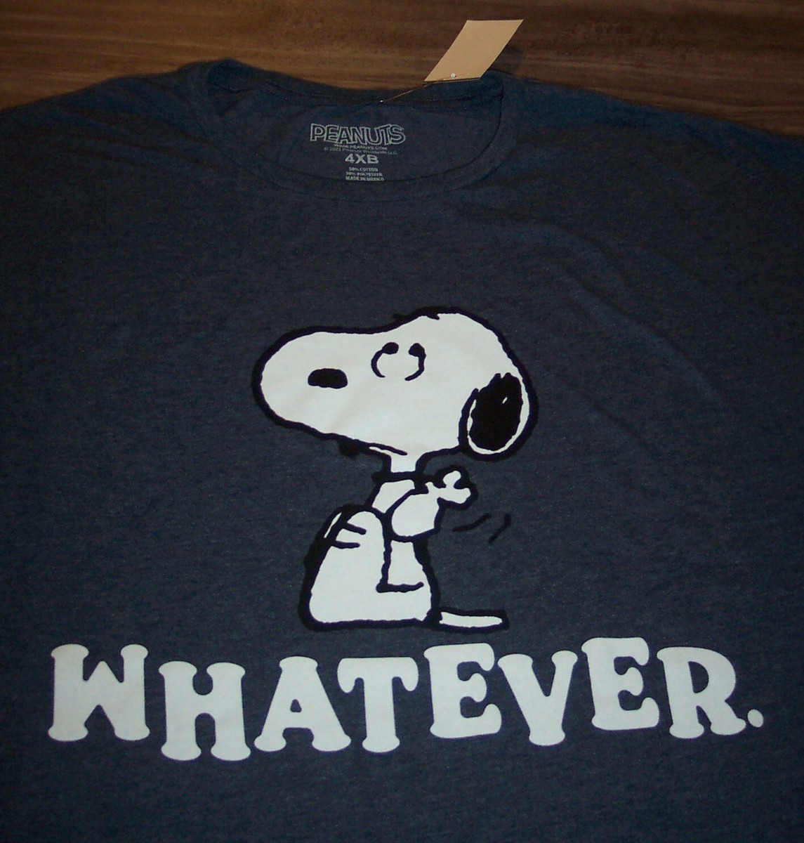 PEANUTS SNOOPY WHATEVER T-Shirt Big and Tall 4XL 4XB NEW w