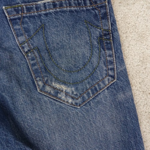 True Religion Jeans Womens W 28 Y2K Vintage Distressed GENO Relaxed Slim 2000s - Picture 18 of 20