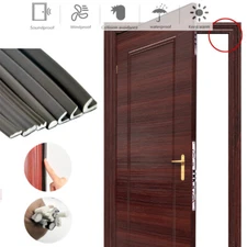 5M Self Adhesive Draught Excluder Brush Window Pile Seal Film Door Weather Strip