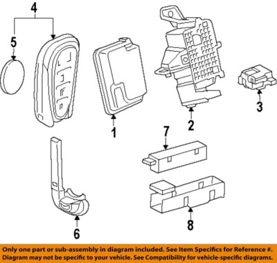 GM OEM 16-26 Blazer Electrical Keyless Entry Components-Key 13523213
