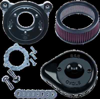 S&S Black Teardrop Stealth Air Cleaner Kit Harley Tri Glide Ultra 09-16