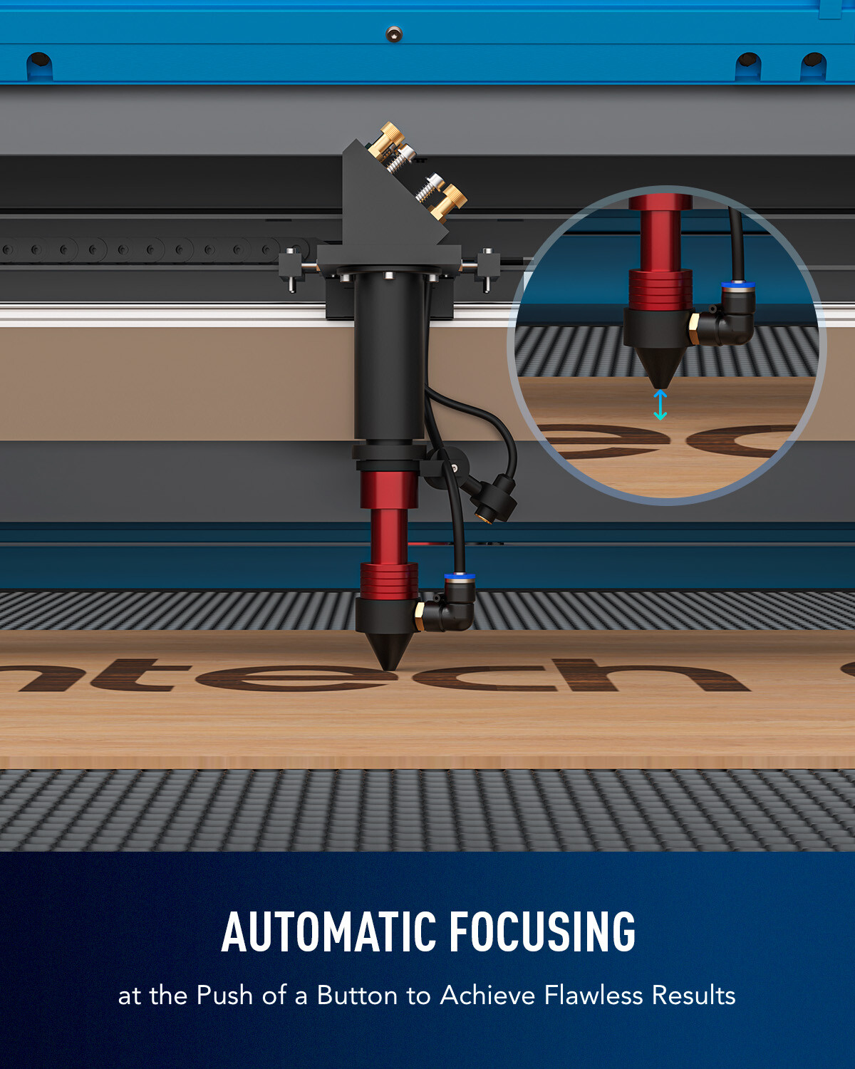 OMTech 150W CO2 Laser Engraver & Cutter - 40x63 Inch With LightBurn, Water Chiller & Autofocus