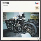 <!--F#f_0-->1923 Premier 270cc Lilliput Czechoslovakia Bike Motorcycle Photo Spec Info Card<!--F/-->
