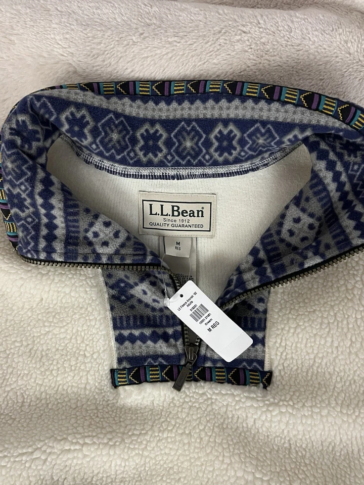 Rare Limited-Edition L.L.Bean Archive-Reissue Anorak Fleece 1992 in Cream. - Image 2 of 4