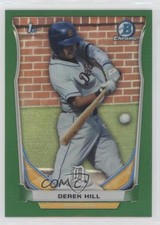 2014 Bowman Draft Chrome Green Refractor 30/150 Derek Hill #CDP19 0gv8