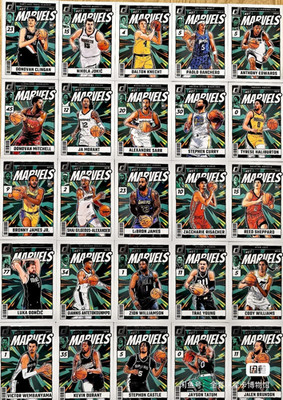2024-25 Donruss Net Marvels Complete Set ( 25 Cards ) James, Wenbanyama, Curry..