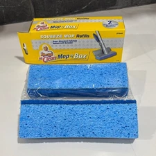 MR. CLEAN Squeeze Mop Refills for Sponge Mop with Scrubber 2 Pack MOP IN A BOX