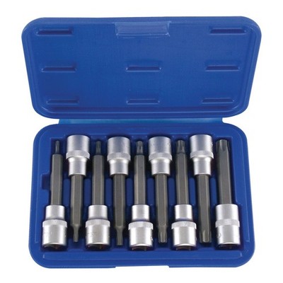 Steckschlüssel Set für InnenTorx T20-T60 1/2 lang 9tlg Einsätze KFZ Werkzeug