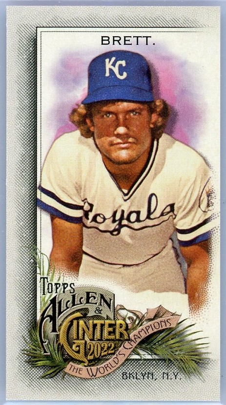 George Brett #371 2022 Topps Allen & Ginter Baseball Mini Metal