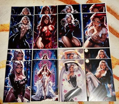 Artist Alleys 8 Comic Book Sets Bundle - A Cosplay Of MarvelASM s Black Cat & MJ