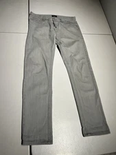 APC Jeans Men’s 30 Gray Denim Cotton Gray Slim Skinny Leg 30x31