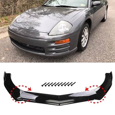 For 2000-2005 Mitsubishi Eclipse Black Front Bumper Chin Lip Spoiler Splitter