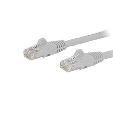 StarTech 9 ft White Cat6 Cable with Snagless RJ45 Connectors - Cat6 Ethernet