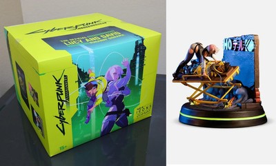 Cyberpunk Edgerunners 2077 Lucy David Runaway Stretcher Diorama Statue Figure