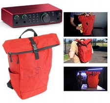 Focusrite Scarlett 2i2 4th Gen Studio Recording USB Audio Interface Backpack