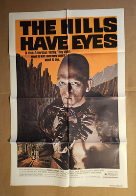   THE HILLS HAVE EYES   1977 Genuine 27''x41'' One-sheet movie poster Wes Craven