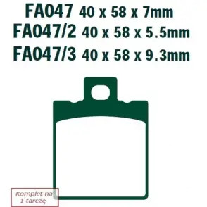 Bremsbeläge FA047 EBC Brakes für HONDA NSR - Bild 4