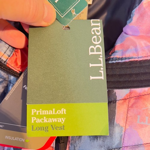L.L.Bean PrimaLoft Cross Core Packaway Long Vest Women's XXS Reg NEW Item 505996 - Picture 22 of 24