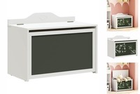 Spielzeugtruhe Kindertruhe Spielzeugbox Mit Speicher Weiß 73X33X55 Cm