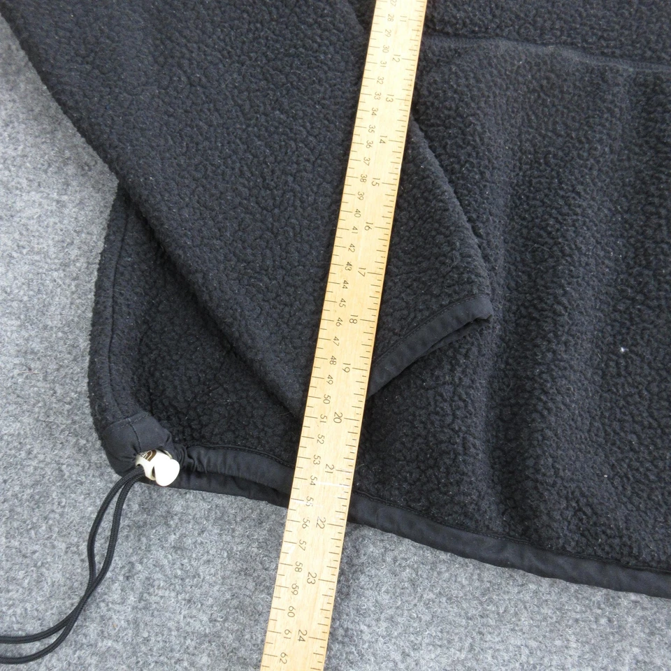 The North Face Fleece Pullover Womens Small Black Sherpa Pile Quarter Snap Neck - Image 4 of 4
