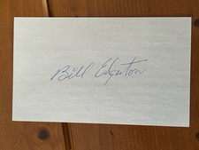 BILL EDGERTON (1966) autographed 3 x 5 index card MLB Guaranteed to Pass