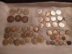 Large Lot of Silver Half Dollars/Morgans, Peace, US Coins Silver/ Others