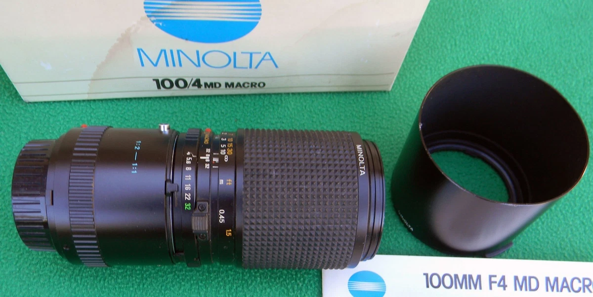 Minolta MD Macro/Close Up Camera Lenses 100mm Focal for sale | eBay