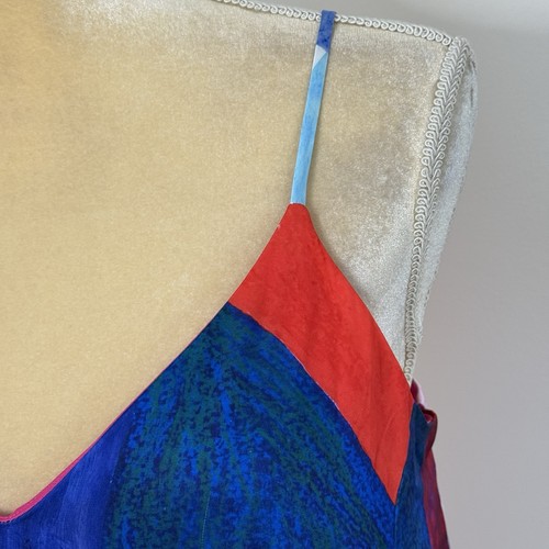 Nicole Miller NY Matte Abstract Print Charmeuse Maxi Dress Size S Multicolor - Picture 9 of 17