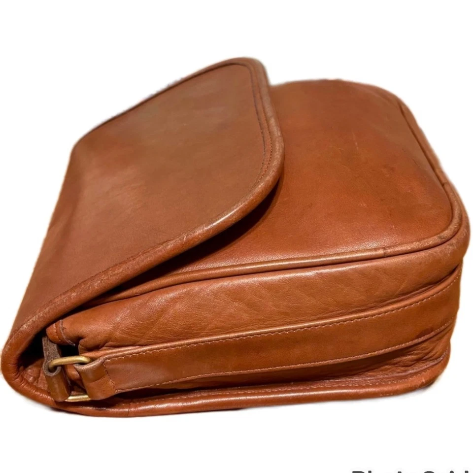 Bolso Coach 4110 British Bronceado Bolso con Solapa de Cuero a Medida Foto 3 de 4