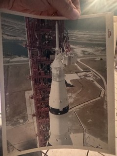 NASA Red Number Photo Apollo Rocket S69 38 660 A KODAK