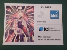 Encart 1er jour grand format  29-08-2025 Bloc 50 ans Radio-France neuf ! Nouveau