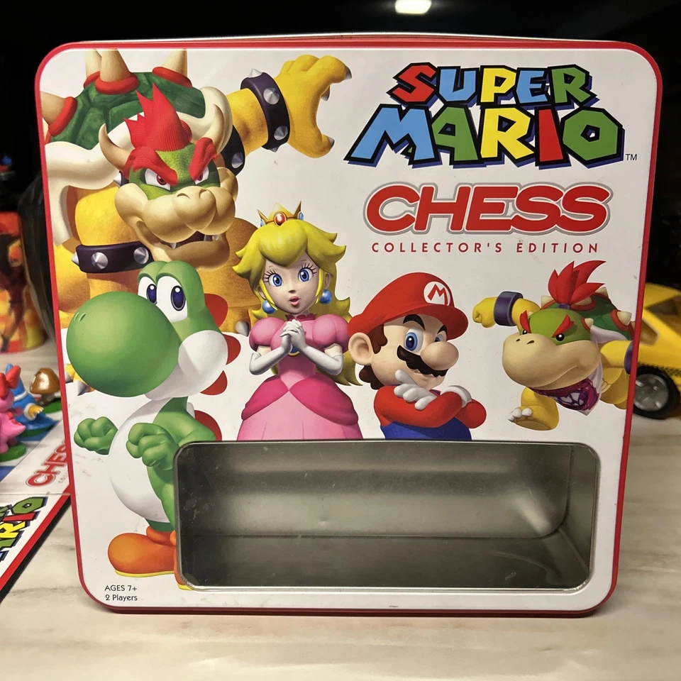 Super Mario Tin Chess Set Collectors Edition Nintendo 2009  - Image 4 of 4