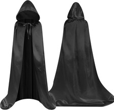 Aomig Cape à Capuchon, Déguisement Adulte Unisexe Costume, Cape Sorcier,