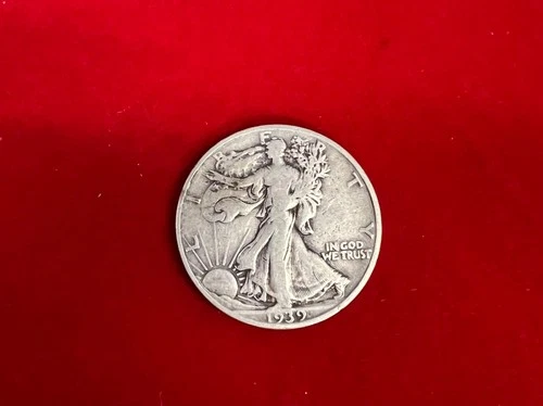 1939 S Walking Liberty Half Dollar.  Circulated but good condition. F