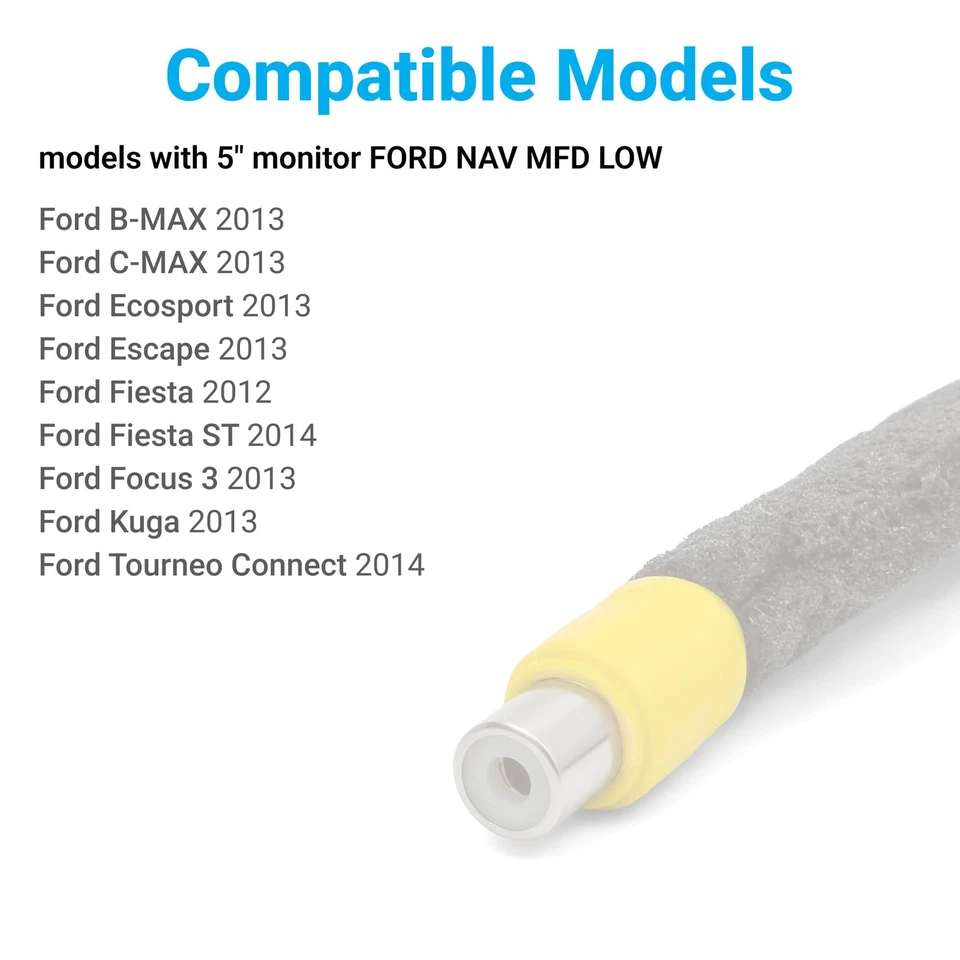 Ford Focus 3 Kuga Escape Fiesta Reverse Camera Kit With 4 Pin Cable Wire Harness - Image 2 of 4