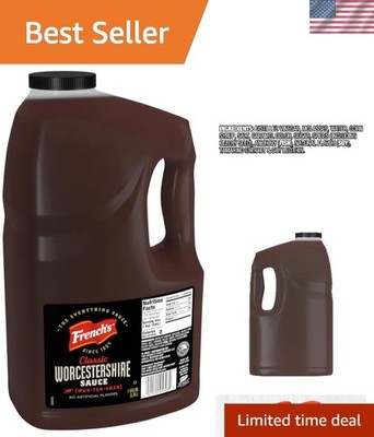 1 Gallon Worcestershire Sauce - Versatile Meat Tenderizer & Bold Flavor Enhancer