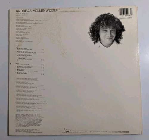 Andreas Vollenweider: White Winds: 1984 Vinyl LP Electronic Ambient New Age - Picture 2 of 11